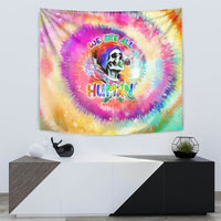 We Are All Human LGBT Tapestry Skull Tie Dye - Wonder Print Shop