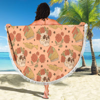 Day of the Dead Beach Blanket Sugar Skulls - Wonder Print Shop