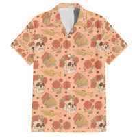 Day of the Dead Family Matching Off Shoulder Long Sleeve Dress and Hawaiian Shirt Sugar Skulls - Wonder Print Shop