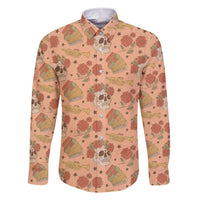 Day of the Dead Family Matching Short Sleeve Bodycon Dress and Hawaiian Shirt Sugar Skulls - Wonder Print Shop