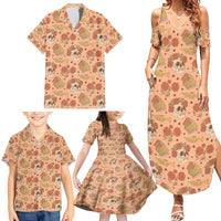 Day of the Dead Family Matching Summer Maxi Dress and Hawaiian Shirt Sugar Skulls - Wonder Print Shop