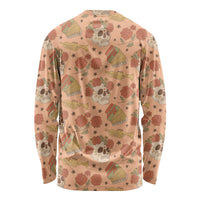 Day of the Dead Long Sleeve Shirt Sugar Skulls - Wonder Print Shop