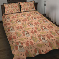 Day of the Dead Quilt Bed Set Sugar Skulls - Wonder Print Shop