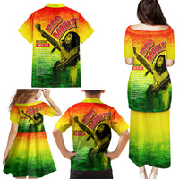 The Real Legend Bob Family Matching Puletasi and Hawaiian Shirt African Jamaica Reggae - Wonder Print Shop