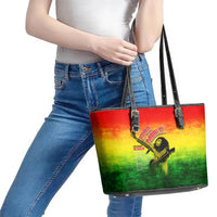 The Real Legend Bob Leather Tote Bag African Jamaica Reggae - Wonder Print Shop