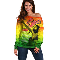 The Real Legend Bob Off Shoulder Sweater African Jamaica Reggae - Wonder Print Shop