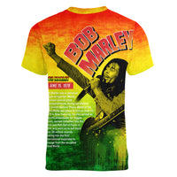 The Real Legend Bob Women V Neck T Shirt African Jamaica Reggae - Wonder Print Shop