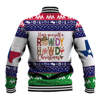 Merry Christmas Yall Texas Baseball Jacket - Wonder Print Shop