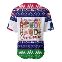 Merry Christmas Yall Texas Baseball Jersey - Wonder Print Shop