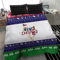 Merry Christmas Yall Texas Bedding Set - Wonder Print Shop
