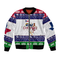 Merry Christmas Yall Texas Bomber Jacket - Wonder Print Shop