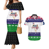 Merry Christmas Yall Texas Couples Matching Mermaid Dress and Hawaiian Shirt - Wonder Print Shop