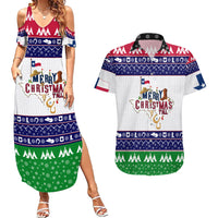 Merry Christmas Yall Texas Couples Matching Summer Maxi Dress and Hawaiian Shirt - Wonder Print Shop