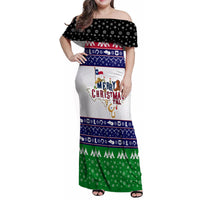 Merry Christmas Yall Texas Family Matching Off Shoulder Maxi Dress and Hawaiian Shirt - Wonder Print Shop