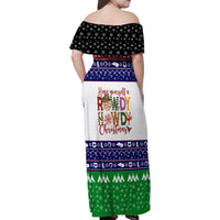 Merry Christmas Yall Texas Family Matching Off Shoulder Maxi Dress and Hawaiian Shirt - Wonder Print Shop