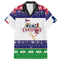 Merry Christmas Yall Texas Family Matching Off Shoulder Short Dress and Hawaiian Shirt - Wonder Print Shop