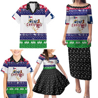 Merry Christmas Yall Texas Family Matching Puletasi Dress and Hawaiian Shirt - Wonder Print Shop