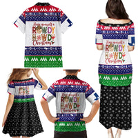 Merry Christmas Yall Texas Family Matching Puletasi Dress and Hawaiian Shirt - Wonder Print Shop