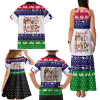 Merry Christmas Yall Texas Family Matching Tank Maxi Dress and Hawaiian Shirt - Wonder Print Shop