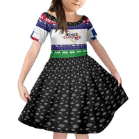 Merry Christmas Yall Texas Kid Short Sleeve Dress - Wonder Print Shop