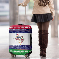 Merry Christmas Yall Texas Luggage Cover - Wonder Print Shop