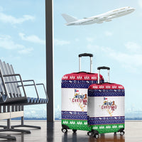 Merry Christmas Yall Texas Luggage Cover - Wonder Print Shop