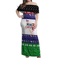 Merry Christmas Yall Texas Off Shoulder Maxi Dress - Wonder Print Shop