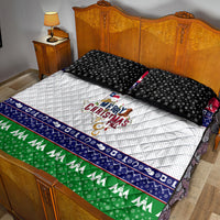 Merry Christmas Yall Texas Quilt Bed Set - Wonder Print Shop