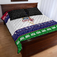 Merry Christmas Yall Texas Quilt Bed Set - Wonder Print Shop