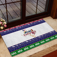 Merry Christmas Yall Texas Rubber Doormat - Wonder Print Shop