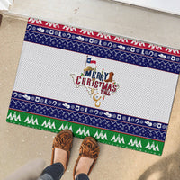 Merry Christmas Yall Texas Rubber Doormat - Wonder Print Shop