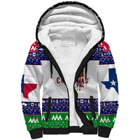 Merry Christmas Yall Texas Sherpa Hoodie - Wonder Print Shop