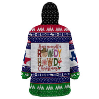 Merry Christmas Yall Texas Wearable Blanket Hoodie - Wonder Print Shop