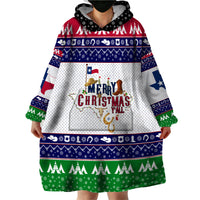 Merry Christmas Yall Texas Wearable Blanket Hoodie - Wonder Print Shop