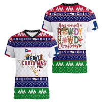 Merry Christmas Yall Texas Women V Neck T Shirt - Wonder Print Shop