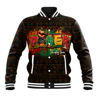 Personalized Power African Baseball Jacket - Wonder Print Shop