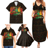 Personalized Power African Family Matching Summer Maxi Dress and Hawaiian Shirt - Wonder Print Shop