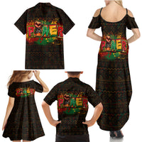 Personalized Power African Family Matching Summer Maxi Dress and Hawaiian Shirt - Wonder Print Shop