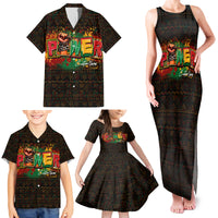 Personalized Power African Family Matching Tank Maxi Dress and Hawaiian Shirt - Wonder Print Shop