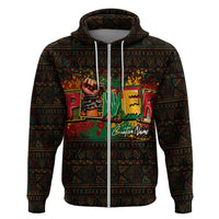 Personalized Power African Zip Hoodie - Wonder Print Shop
