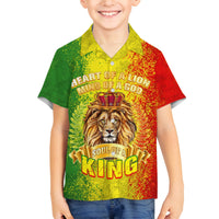 King's African Spirit Family Matching Off Shoulder Maxi Dress and Hawaiian Shirt Heart of A Lion - Wonder Print Shop