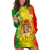 King's African Spirit Hoodie Dress Heart of A Lion - Wonder Print Shop