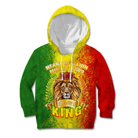 King's African Spirit Kid Hoodie Heart of A Lion - Wonder Print Shop