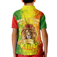 King's African Spirit Kid Polo Shirt Heart of A Lion - Wonder Print Shop