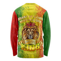 King's African Spirit Long Sleeve Shirt Heart of A Lion - Wonder Print Shop