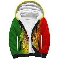 King's African Spirit Sherpa Hoodie Heart of A Lion - Wonder Print Shop