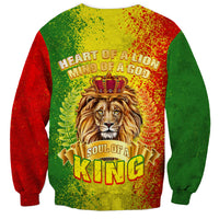 King's African Spirit Sweatshirt Heart of A Lion - Wonder Print Shop