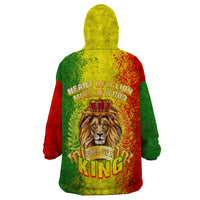 King's African Spirit Wearable Blanket Hoodie Heart of A Lion - Wonder Print Shop