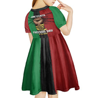 Juneteenth Freedom Day Kid Short Sleeve Dress Black Pride Month - Wonder Print Shop