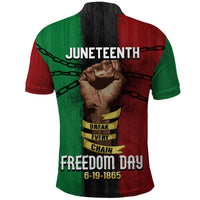 Juneteenth Freedom Day Polo Shirt Black Pride Month - Wonder Print Shop